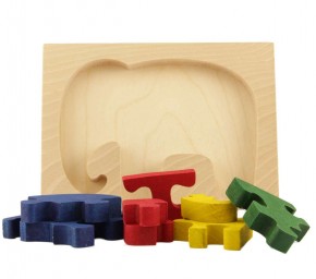 Holzpuzzle Elefant